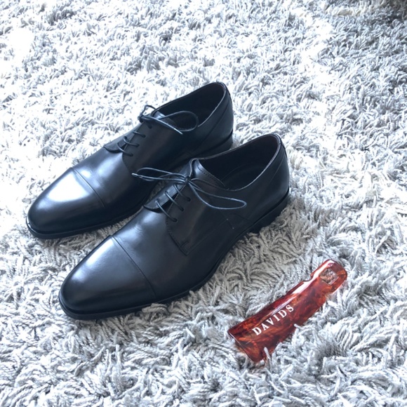 Brand New David’s Leather Dress Shoes, Retail $395+tax - NEW in box - 7 US, 40 - Picture 3 of 3